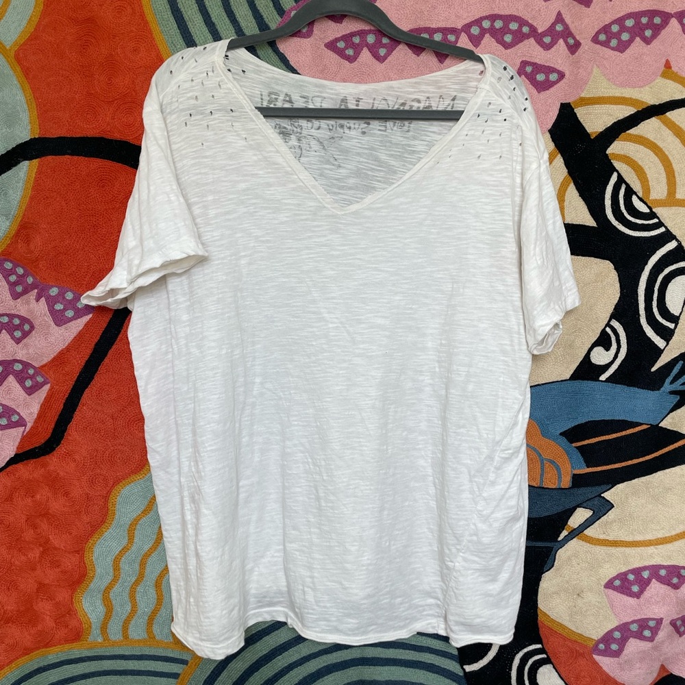 Magnolia Pearl White Short Sleeve Tee